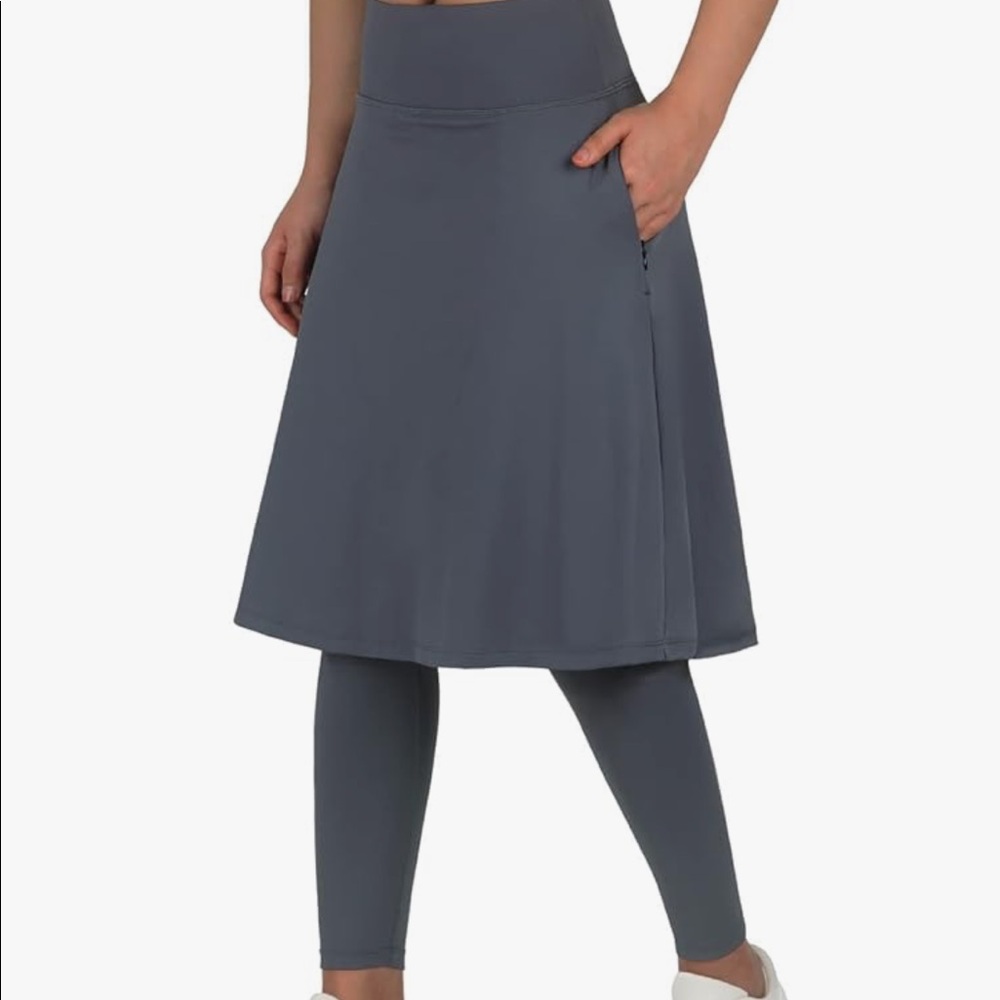 ANIVIVO SKIRTED LEGGING SKIRT SZ MEDIUM TENNIS YOGA GOLF WORKOUT RUNNING ERRANDS
